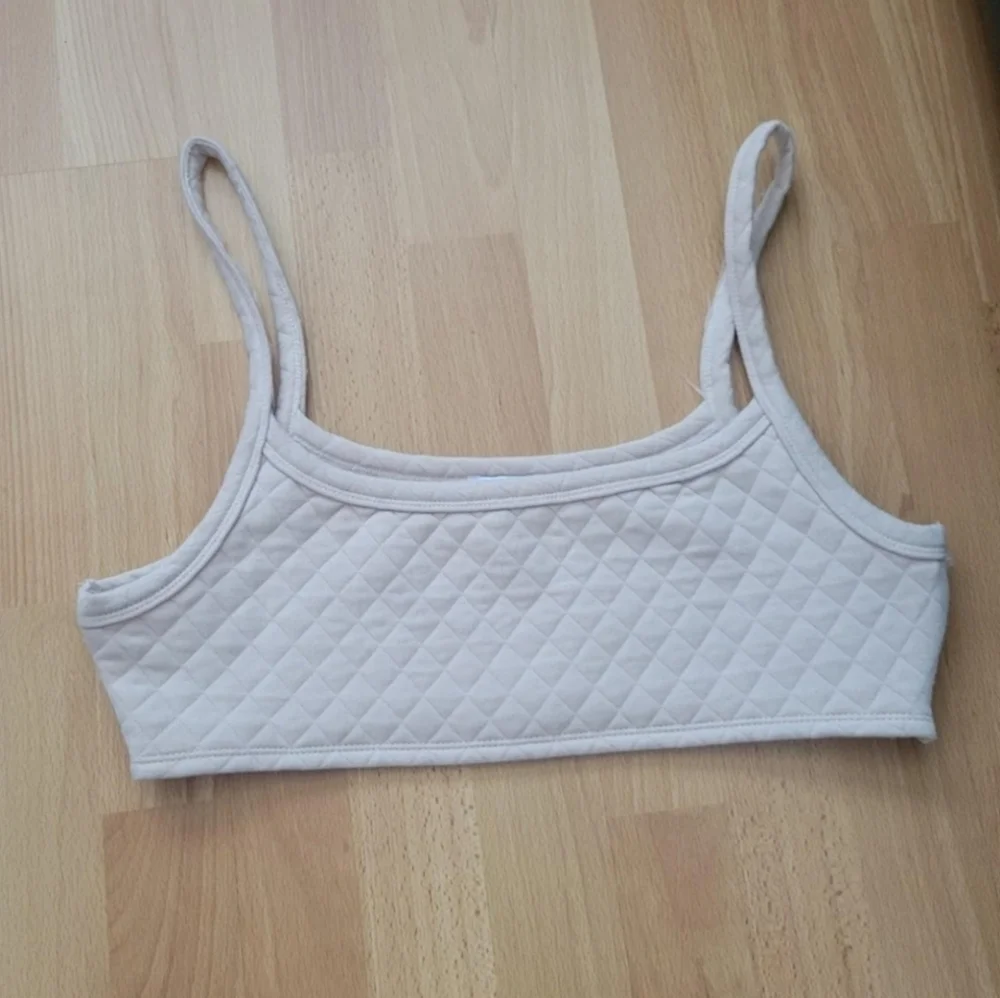 Princess Polly Beige Quilted Bralette Athleisure Loungewear Size 12